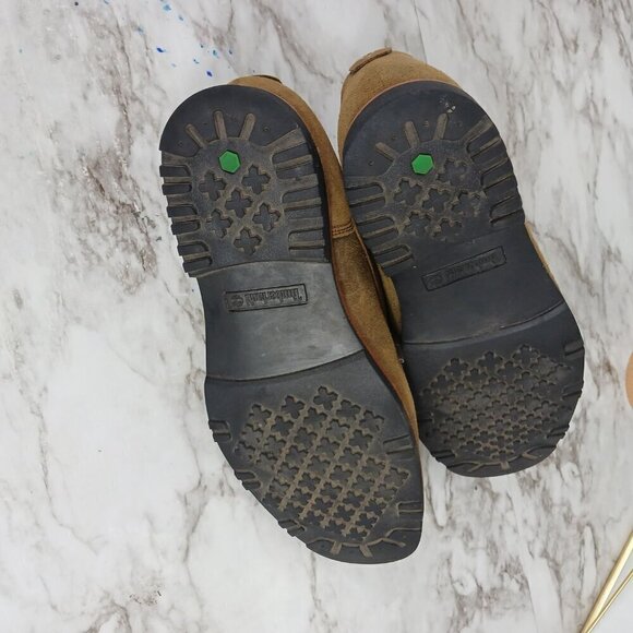 TIMBERLAND Men's Kendrick olive nubuck Suede Plain Toe Oxfords size 8 leather - Picture 12 of 12